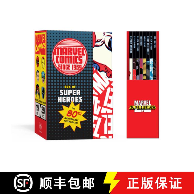 【3-4周达】Marvel's Box of Super Heroes: The 80th Anniversary Mini Notebook Set [9781984826923]