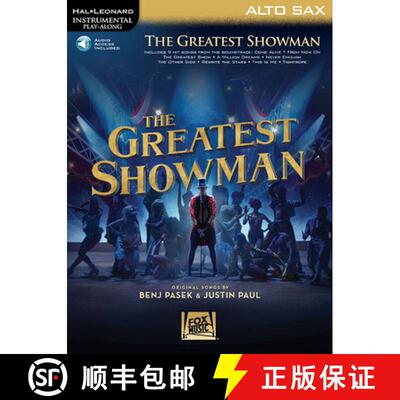 【3-4周达】The Greatest Showman Instrumental Play-Along - Alto Sax Book/Online Audio [With Access Code] [9781540028426]