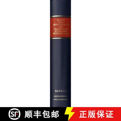 【3-4周达】精装 Realencyclopädie der classischen Altertumswissenschaft: Erste Reihe.Band I, 2: Alexa... [9783476010025]