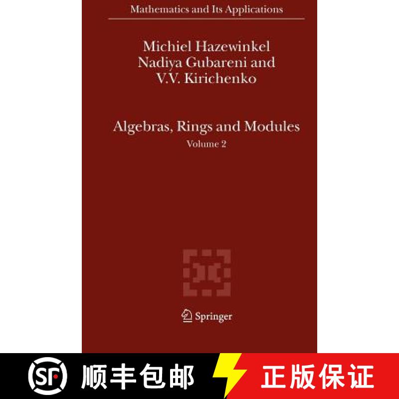 【3-4周达】Algebras, Rings and Modules : Volume 2 [9789048172924]