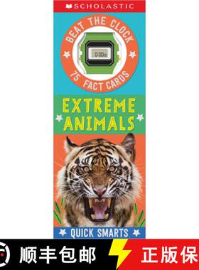 【3-4周达】Extreme Animals Fast Fact Cards: Scholastic Early Learners (Quick Smarts) [With Clock] [9781338817140]