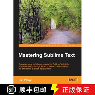 预订 Mastering Sublime Text [9781849698429]