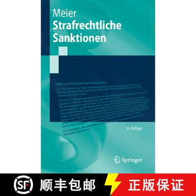 【3-4周达】Strafrechtliche Sanktionen (6. Auflage 2025) [9783662704974]
