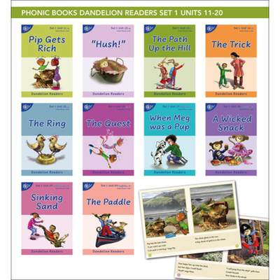 【4周达】Phonic Books Dandelion Readers Set 1 Units 11-20 (Two-Letter Spellings Sh, Ch, Th, Ng, Qu, W... [9780744095289]