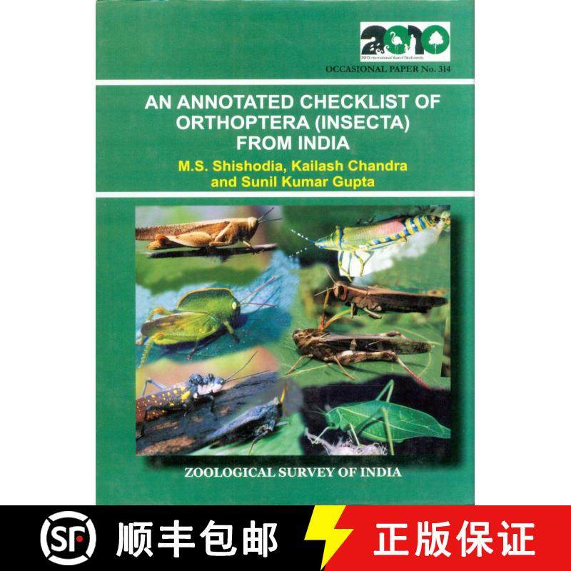 【3-4周达】An Annotated Checklist of Orthoptera (Insecta) from India [9788181712707]
