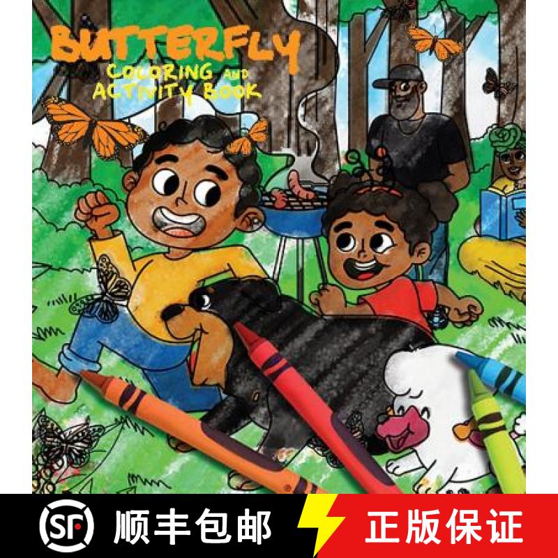【3-4周达】Butterfly Coloring & Activity Book: Papi and Caesar [9781949131444]