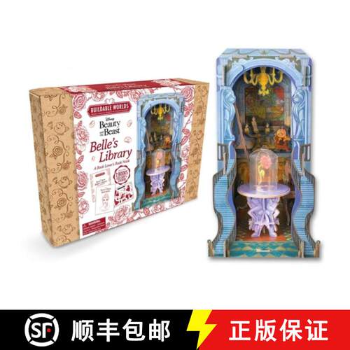 【3-4周达】Disney Beauty and the Beast: Belle's Library: Buildable Worlds - A Book Lover's Book Nook [9781805856023]