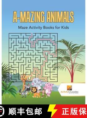 【3-4周达】A-Mazing Animals : Maze Books for Kids [9780228217602]