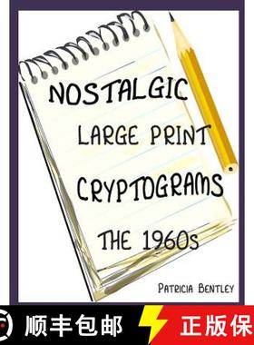 预订 Nostalgic Large Print Cryptograms: The 1960s [9780991662593]