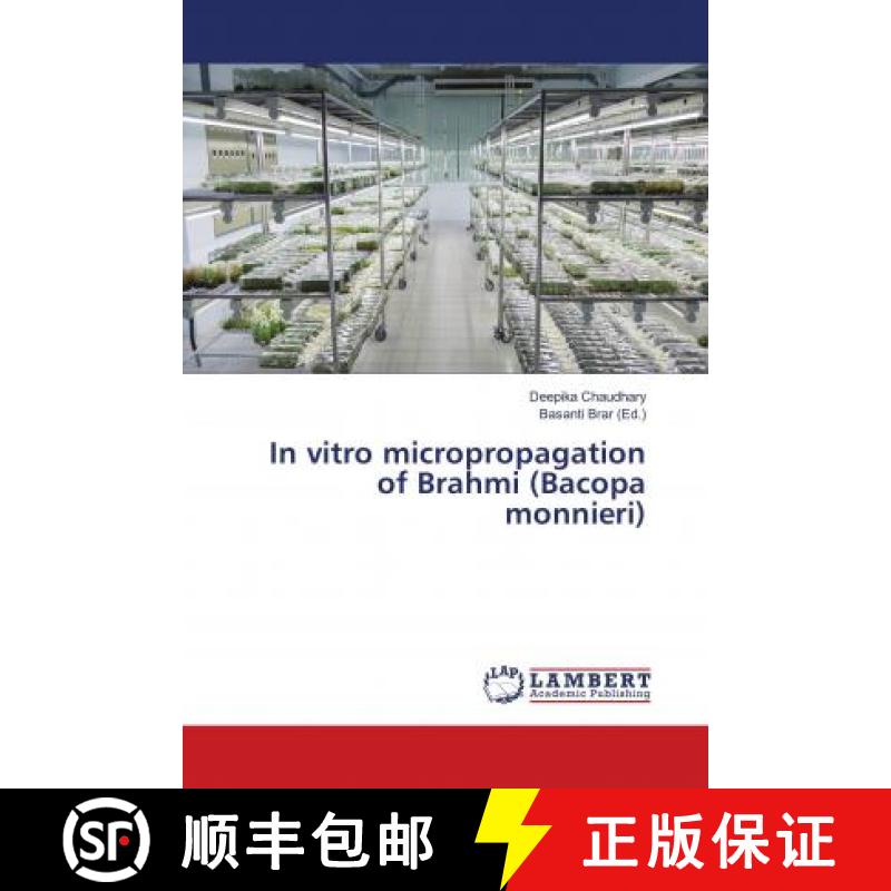 预订 In vitro micropropagation of Brahmi (Bacopa monnieri) [9786138386308]