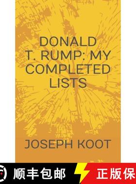 预订 Donald T. Rump: My Completed Lists [9780993608575]