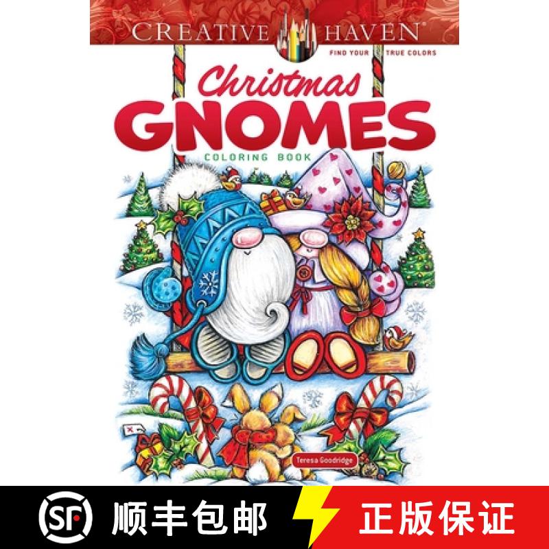 预订 Creative Haven Christmas Gnomes Coloring Book [9780486851549]