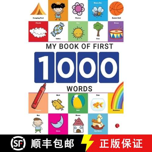 【3-4周达】My Book of First 1000 Words - Interactive Picture Book - Numbers and Alphabets [9789355206213]