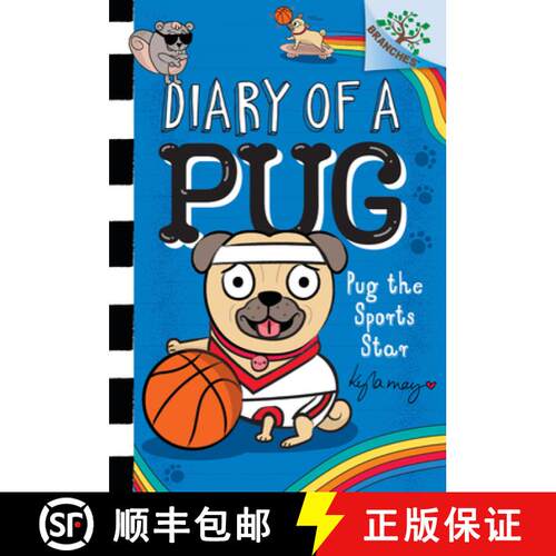 【3-4周达】精装 Pug the Sports Star: A Branches Book (Diary of a Pug #11): Volume 11 [9781338877649]