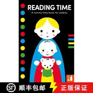【3-4周达】Reading Time: A high-contrast fold-out tummy time book with first words for babies [9781739774868]