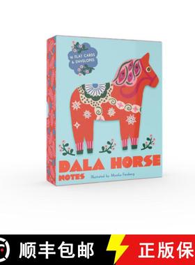 【3-4周达】Dala Horse Notes: 16 Flat Cards and 16 Envelopes [9781797227405]