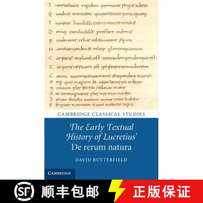 【3-4周达】精装 Early Textual History of Lucretius' De rerum natura: - The Early Textual History of L... [9781107037458]