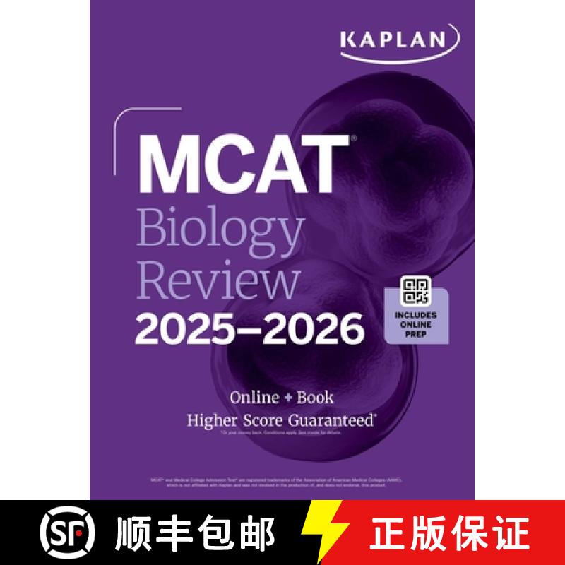 【3-4周达】MCAT Biology Review 2025-2026: Online + Book [9781506294124]