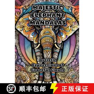 Graceful 9781088265451 Majestic Artistic Expressions Mandalas 4周达 Elephant Giants