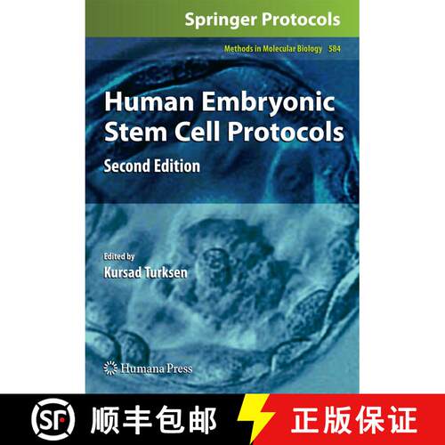 【3-4周达】精装 Human Embryonic Stem Cell Protocols (2nd ed. 2010) [9781607613688]