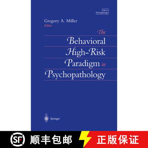 【3-4周达】精装 The Behavioral High-Risk Paradigm in Psychopathology [9780387945040]
