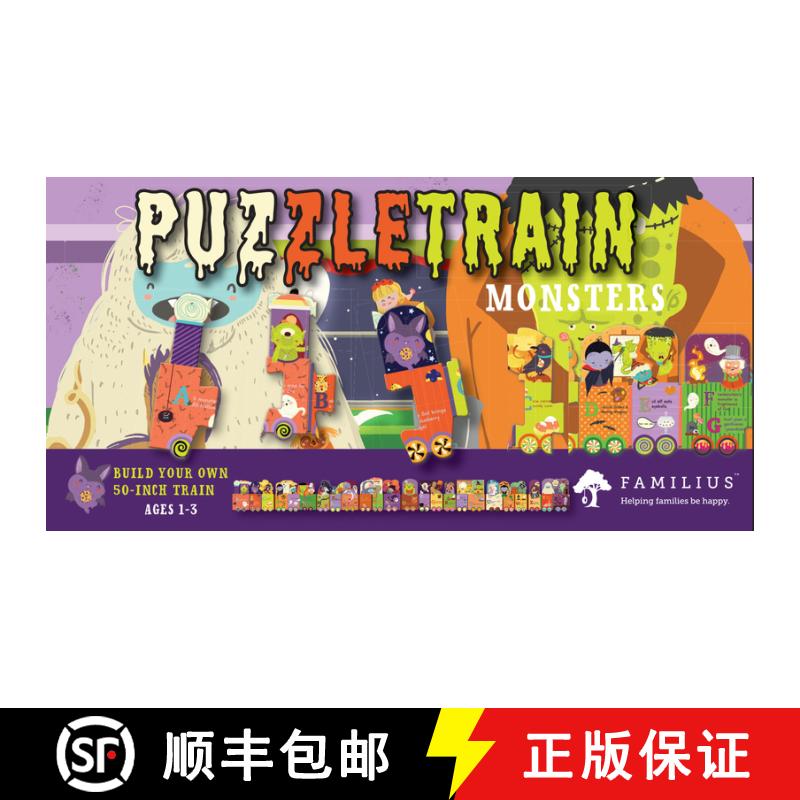 【3-4周达】Puzzletrain: Monsters 26-Piece Puzzle [9781641707305]