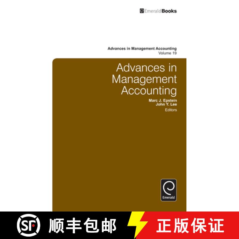 【3-4周达】Advances in Management Accounting, Volume 19 [9780857248176]