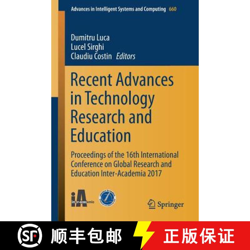 【3-4周达】Recent Advances in Technology Research and Education: Proceedings of the 16th Internationa... [9783319674582]