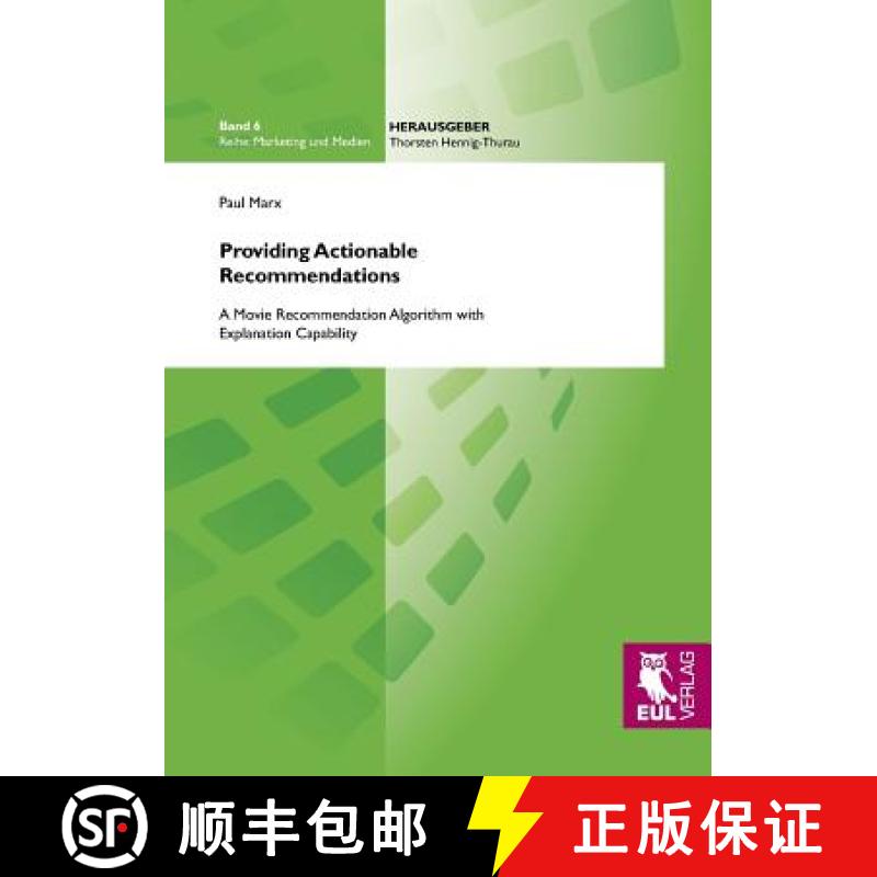 【2-3周达】Providing Actionable Recommendations [9783844102154]