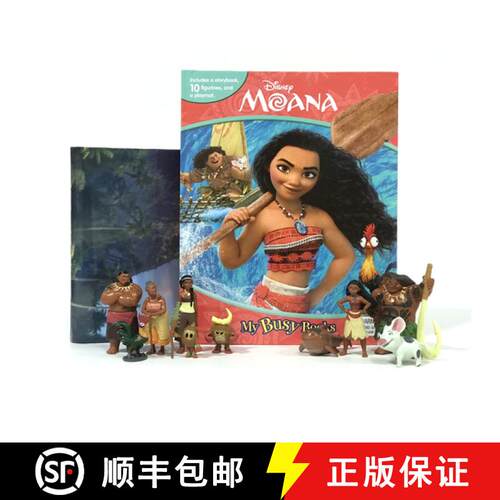 【3-4周达】Moana coloring book for girls: moana coloring book age 2-12 [9782764333167]