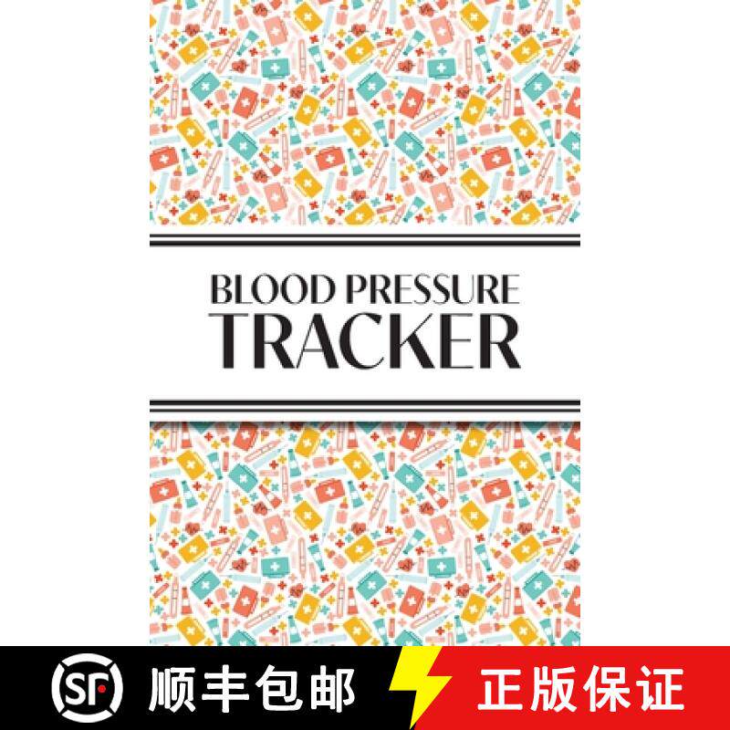 【3-4周达】1-Year Blood Pressure Tracker (Multi-Color First Aid): 6x9 52+ Extra Weeks Daily Blood Pre... [9781834120539]