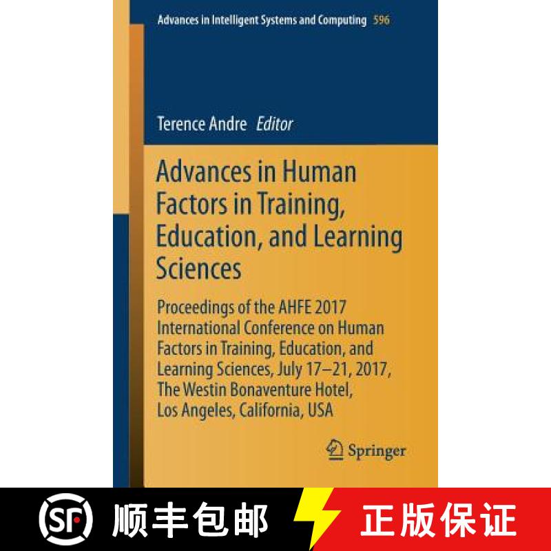 【3-4周达】Advances in Human Factors in Training, Education, and Learning Sciences : Proceedings of t... [9783319600178]
