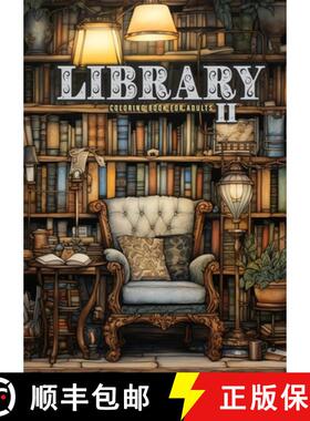 预订 Library Coloring Book for Adults Vol. 2: Interior Coloring Book | Room Design Coloring | furnitu... [9783758437489]