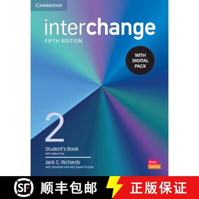 【3-4周达】Interchange Level 2 Student's Book with Digital Pack [With eBook] [9781009040693]