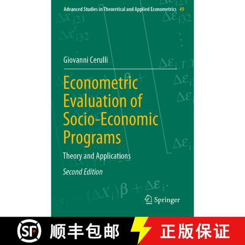 【3-4周达】Econometric Evaluation of Socio-Economic Programs : Theory and Applications (Second Editio... [9783662659472]