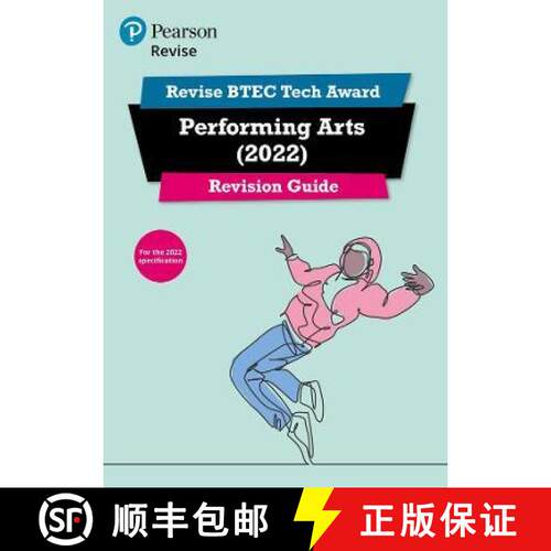 【3-4周达】Pearson REVISE BTEC Tech Award Performing Arts 2022 Revision Guide inc online edition - 20... [9781292436135]