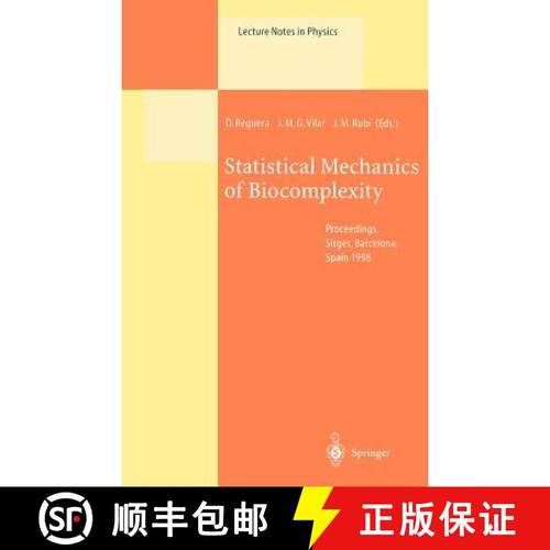 【3-4周达】Statistical Mechanics of Biocomplexity : Proceedings of the XV Sitges Conference, Held at ... [9783540662457]