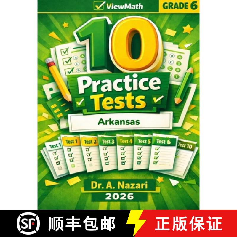 【3-4周达】10 Arkansas ATLAS Grade 6 Math Practice Tests: The Ultimate Test Prep Collection with Answ... [9798895993095] - 实物图