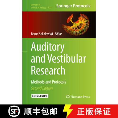 【3-4周达】精装 Auditory and Vestibular Research : Methods and Protocols (2nd ed. 2016) [9781493936137]