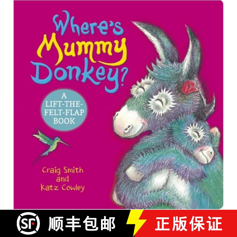 【2-3周达】Where's Mummy Donkey? Felt Flaps (CBB) [9780702339929]