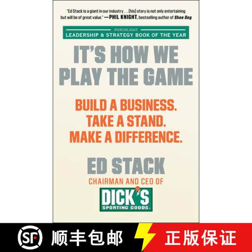 【3-4周达】It's How We Play the Game: Build a Business. Take a Stand. Make a Difference. [9781982116927]