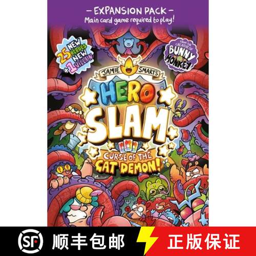 【3-4周达】Jamie Smart's Hero Slam Expansion Pack: Curse of the Cat Demon : 25 new Heroes and 1 new V... [9781399642750]