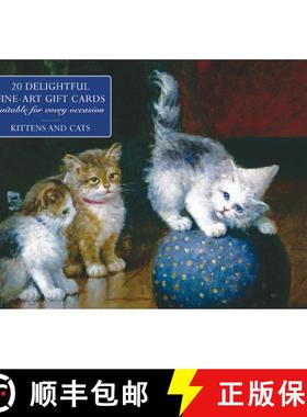 【3-4周达】Card Box of 20 Notecards and Envelopes: Kittens and Cats: A Delightful Pack of High-Qualit... [9780754825852]