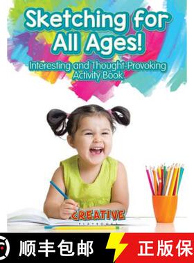 【3-4周达】Sketching for All Ages! Interesting and Thought-Provoking Activity Book [9781683234241]
