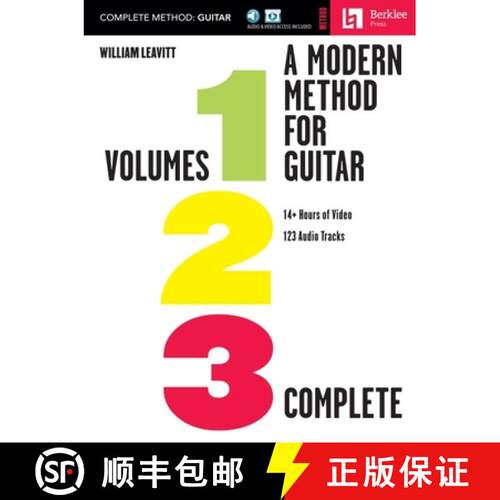 【3-4周达】A Modern Method for Guitar: Volumes 1, 2, and 3 Complete with 14 Hours of Video Lessons an... [9780876391990]