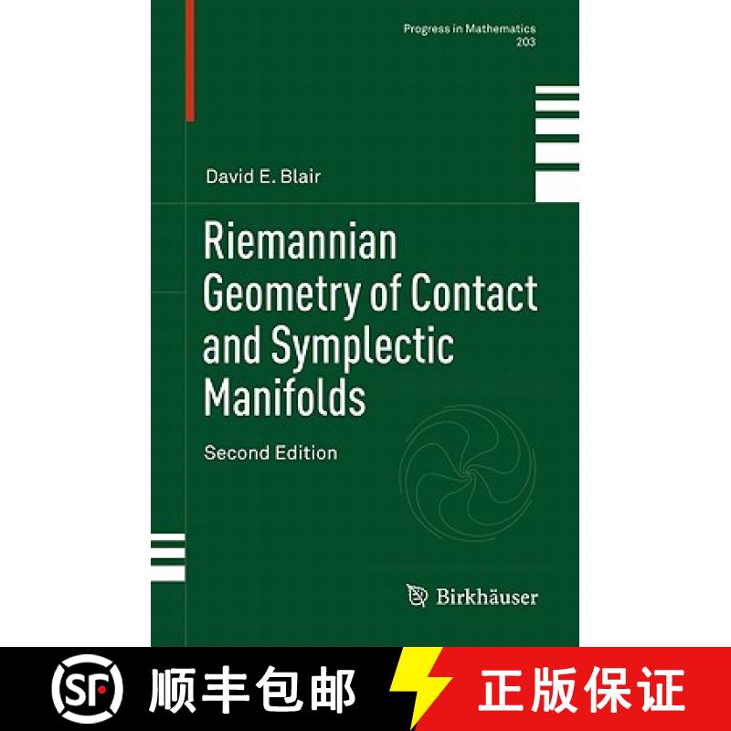 【3-4周达】Riemannian Geometry of Contact and Symplectic Manifolds [9780817649586]