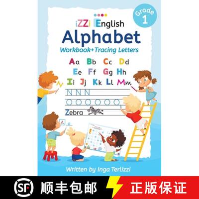 【3-4周达】IZZi English Alphabet Workbook + Tracing Letters: A Fun and Colorful Alphabet Workbook wit... [9798998756429]