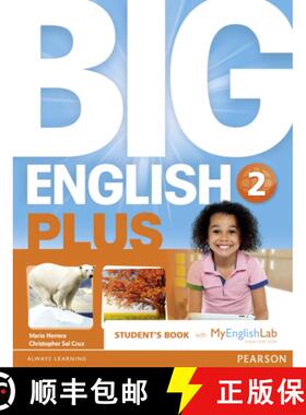 【3-4周达】Big English Plus American Edition 2 Students' Book with MyEnglishLab Access Code Pack New ... [9781292271750]