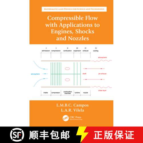 【3-4周达】精装 Compressible Flow with Applications to Engines, Shocks and Nozzles [9781032029894]