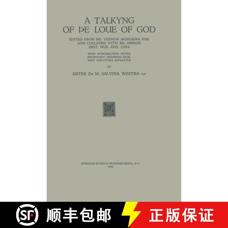 【3-4周达】A Talkyng of þE Loue of God [9789401756754]